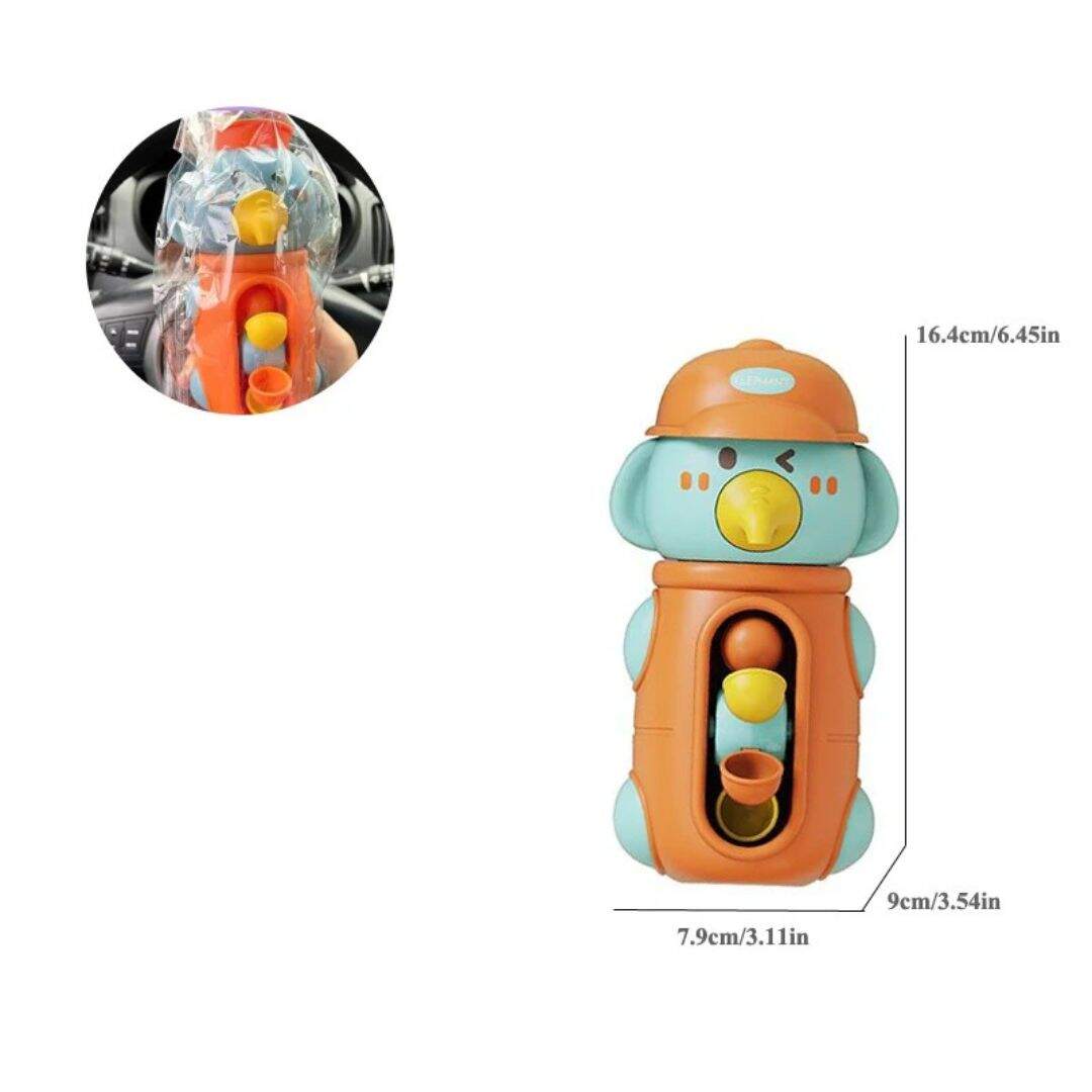 Jouet de bain chute d'eau éléphant et canard avec ventouse