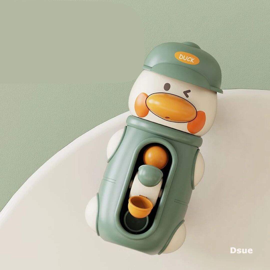 Jouet de bain chute d'eau canard vert