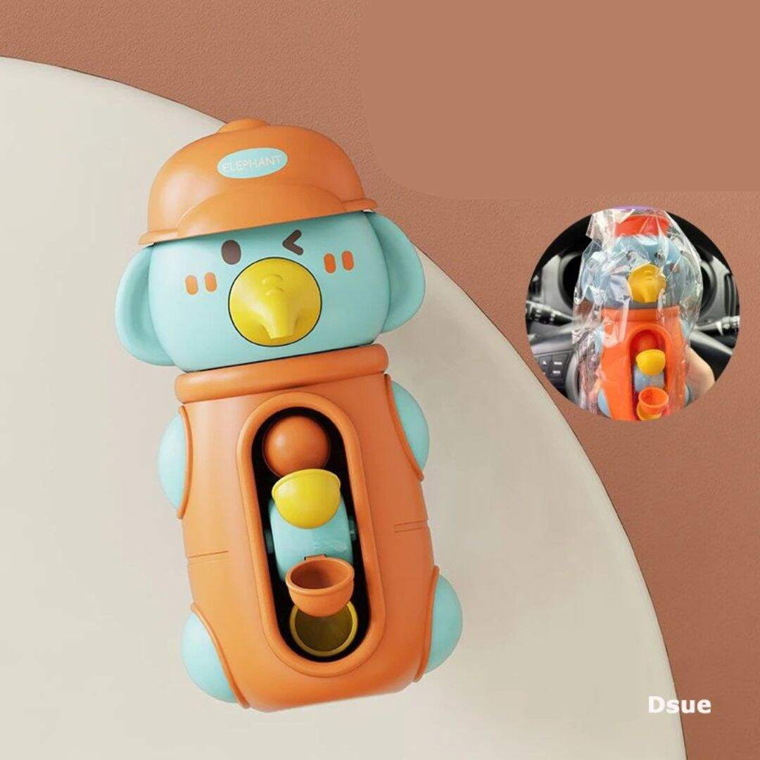 Jouet de bain chute d'eau éléphant orange