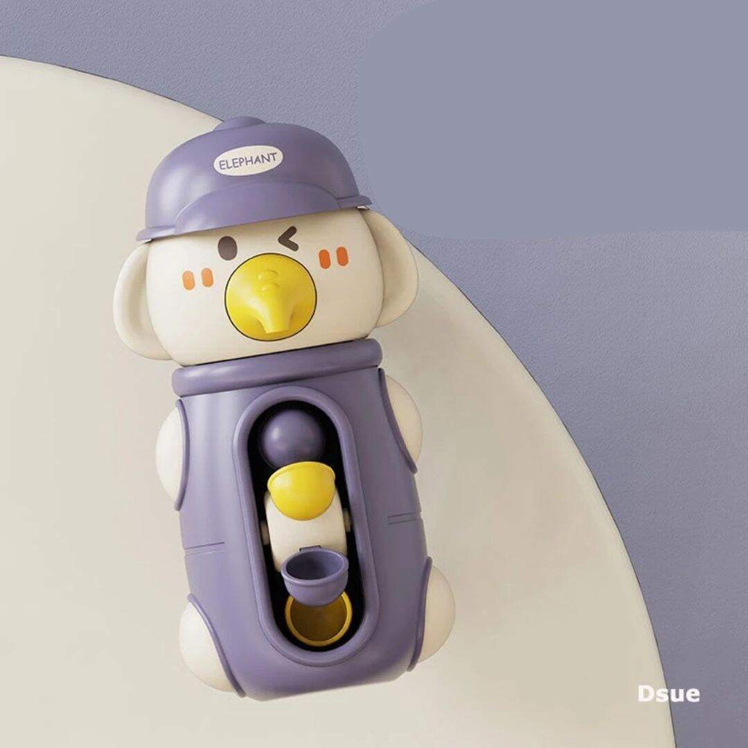 Jouet de bain chute d'eau éléphant pourpre