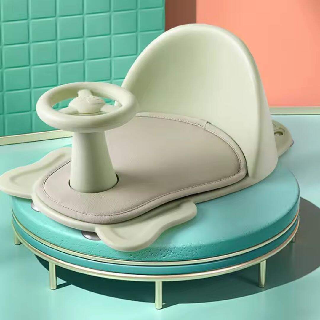 Siege-de-bebe-pour-le-bain-volant-vert