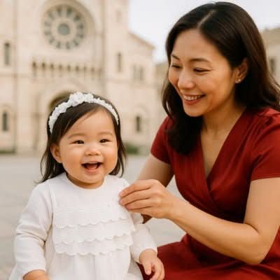 Bavoir bebe dentelle pour fille - Clara - 0 - 3 ans - Choupinoo