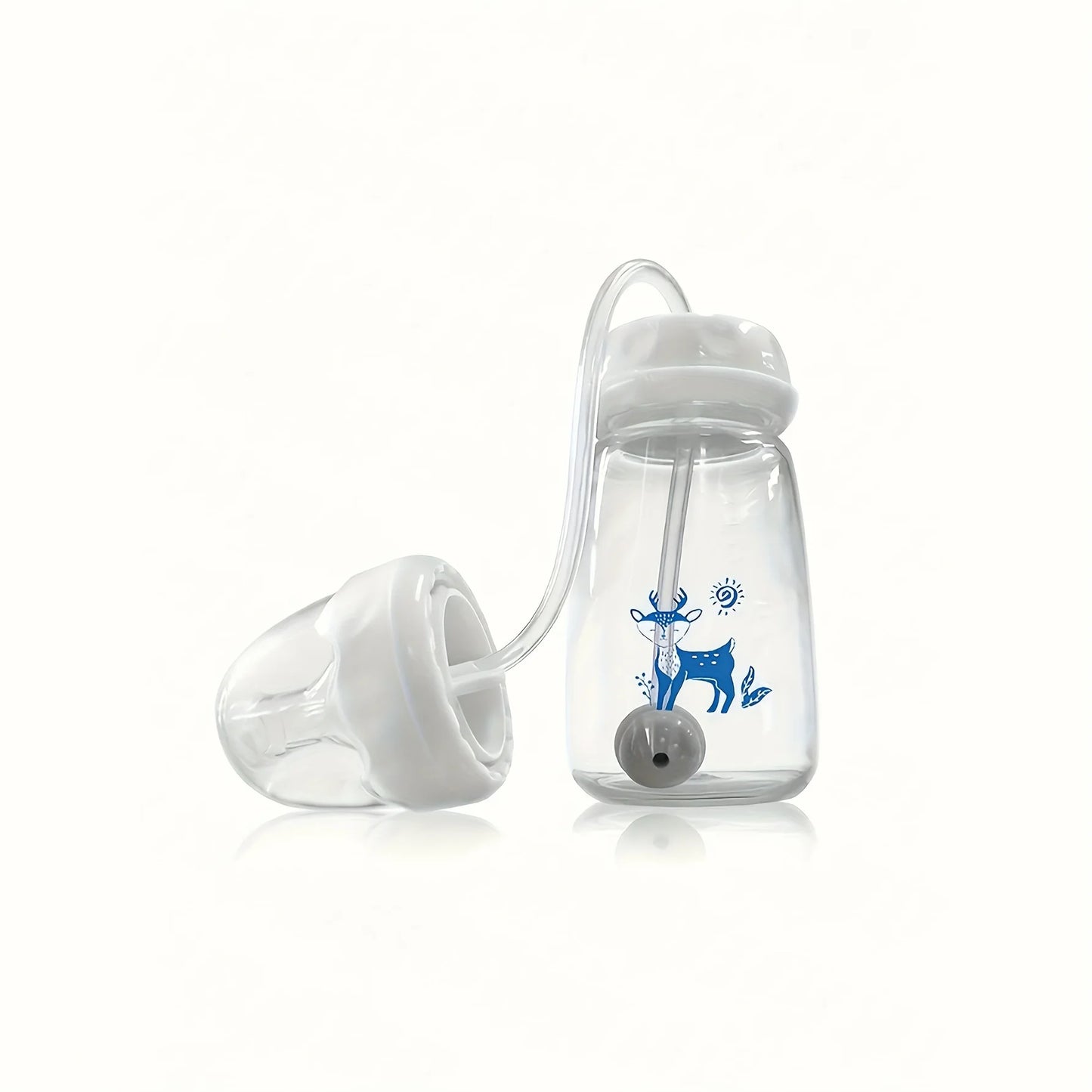Biberon d'autonomie bebe cerf bleu