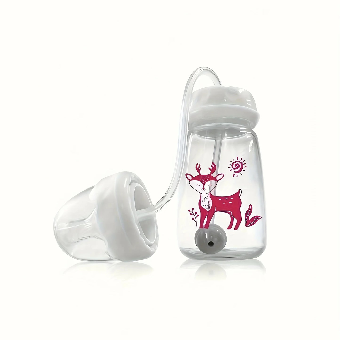 Biberon d'autonomie bebe rose