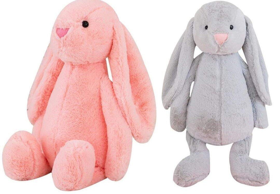 Doudou fille lapin rose duo peluche - Choupinoo