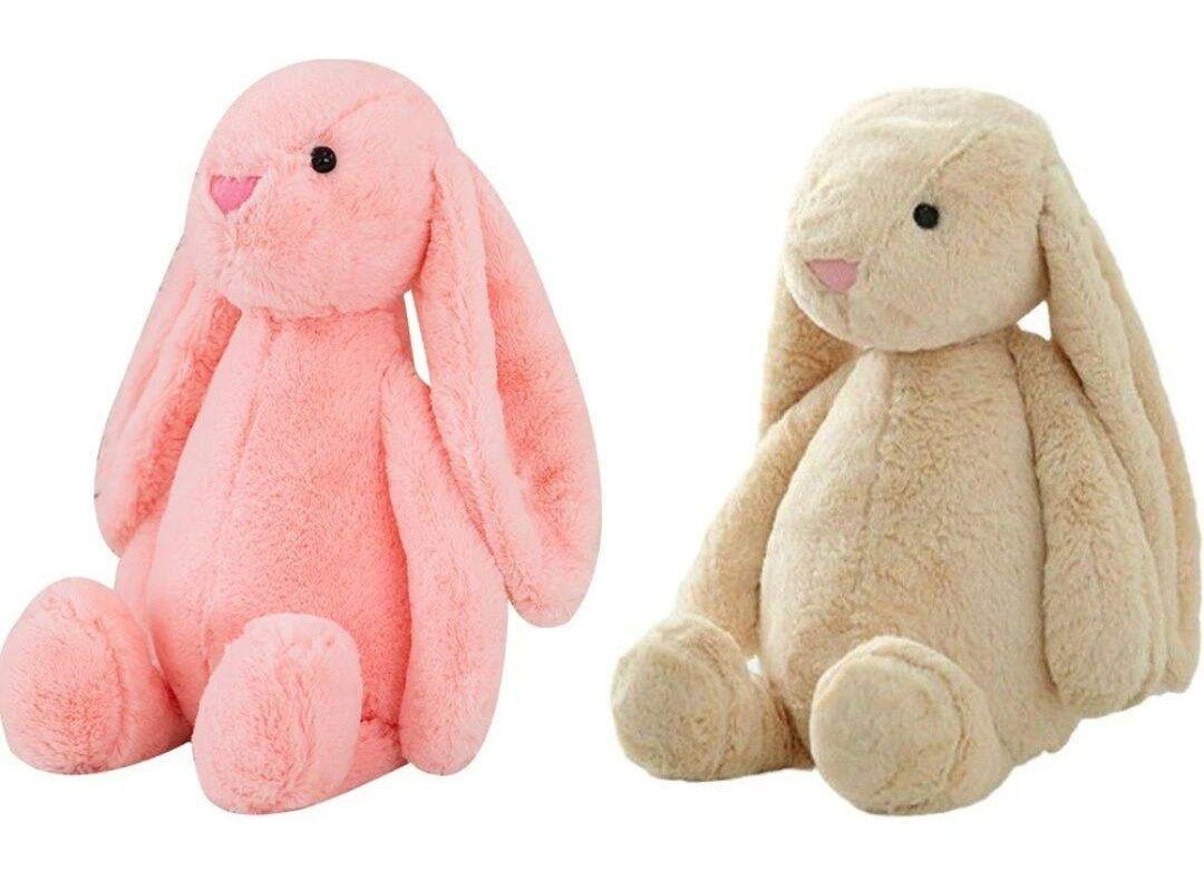 Doudou fille lapin rose duo peluche - Choupinoo