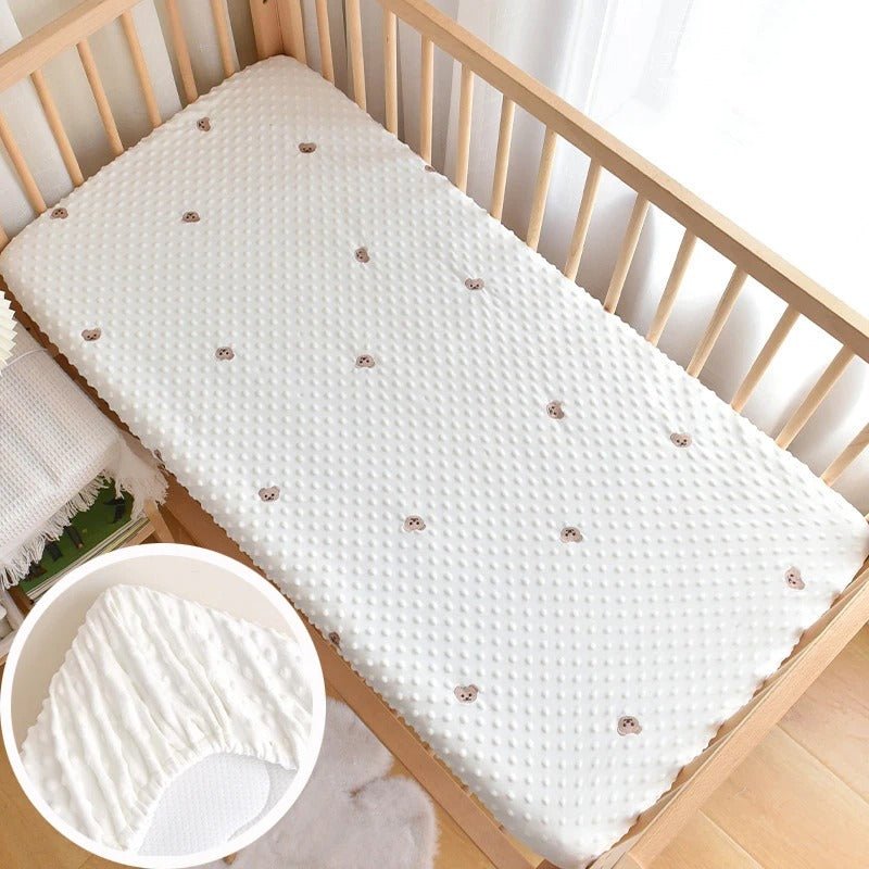 DRAP HOUSSE POUR BEBE | Bulles 120x60 cm - 130x70 cm - Choupinoo