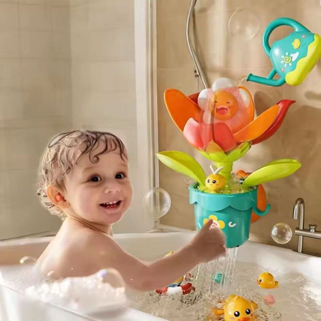 Jouet de bain bebe fleur arrosage jardinage - Choupinoo
