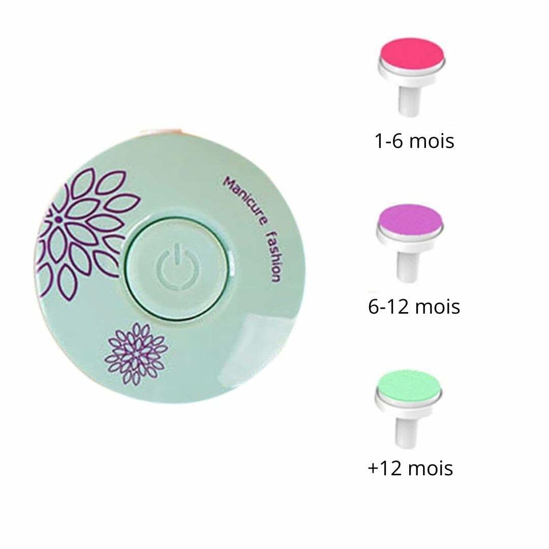 Lime à ongles électrique sécurité et douceur pour bébé - Choupinoo