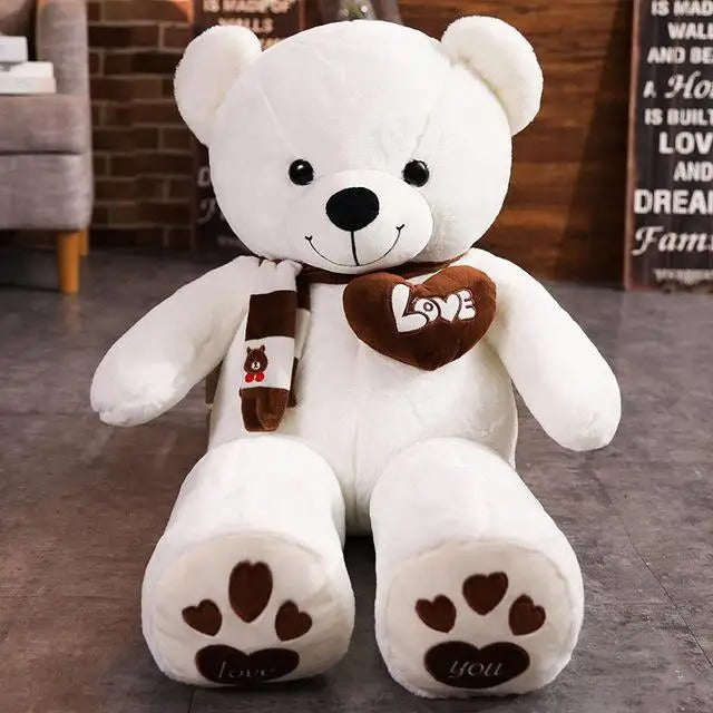 ours-geant-peluche-blanc-amour | choupinoo.com
