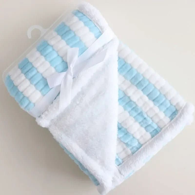 Plaid bebe rayé 75x100 cm - Choupinoo