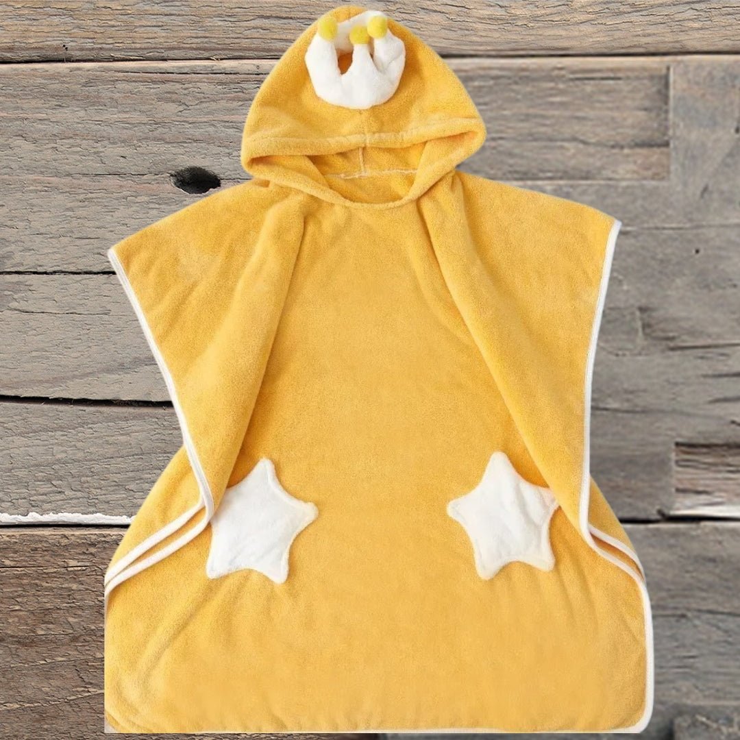 Poncho de bain bebe garçon tissu éponge coton - Choupinoo