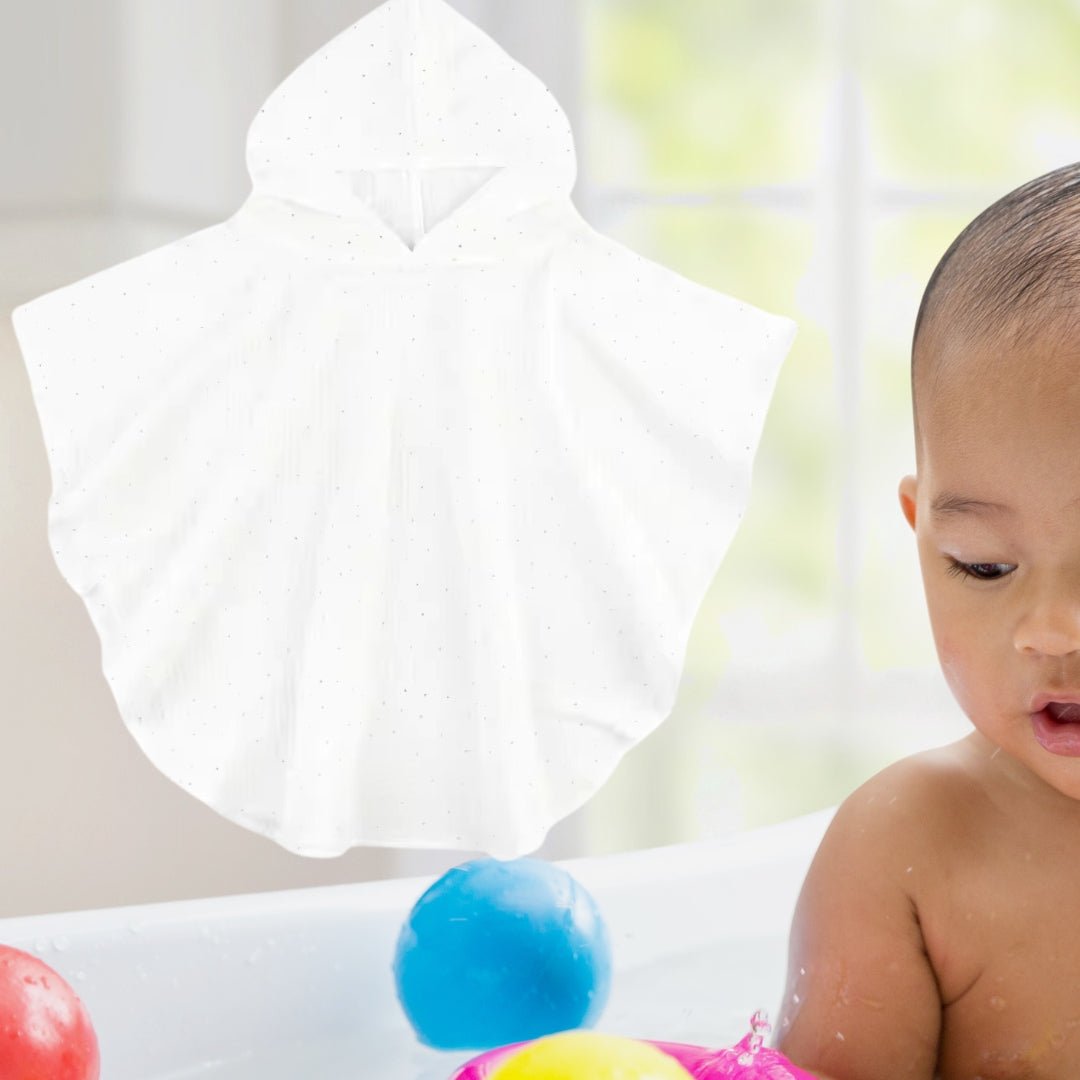 Poncho de bain bébé gaze de coton - Choupinoo