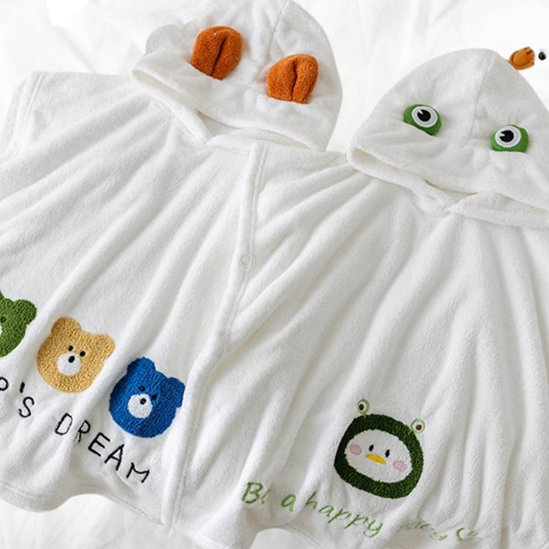 Poncho de bain pour bebe 60x60 cm - Choupinoo