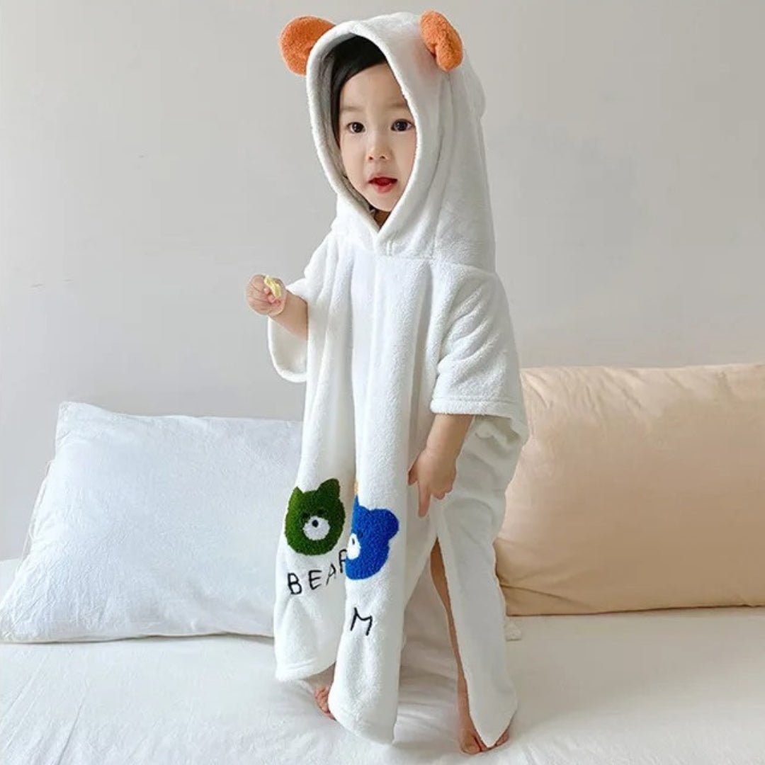 Poncho de bain pour bebe 60x60 cm - Choupinoo