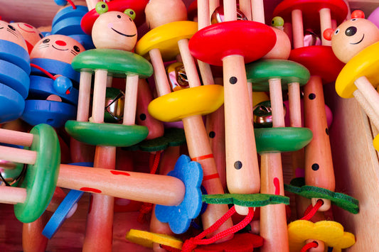 Doudous colorés avec hochet pour éveiller Bébé