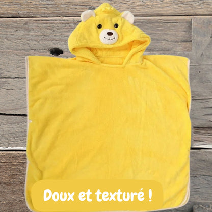 PONCHO DE BAIN BEBE GARÇON | Tissu éponge coton