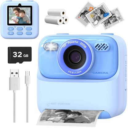 Appareil photo instantané enfant – 1080P avec impression
