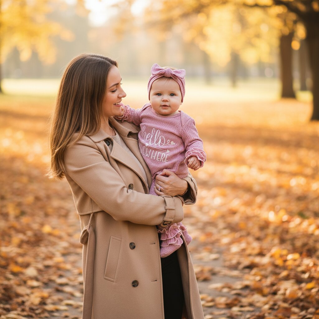 Barboteuse bébé fille waffle knit rose sortie promenade automne temps frais
