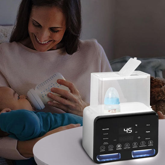 Chauffe biberon double stérilisateur avec minuteur