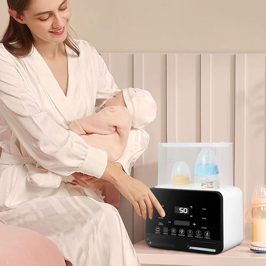 Chauffe biberon double stérilisateur avec minuteur