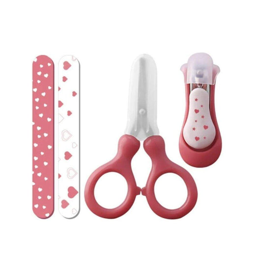 Ciseau-coupe-ongle-pour-bebe-set-rouge