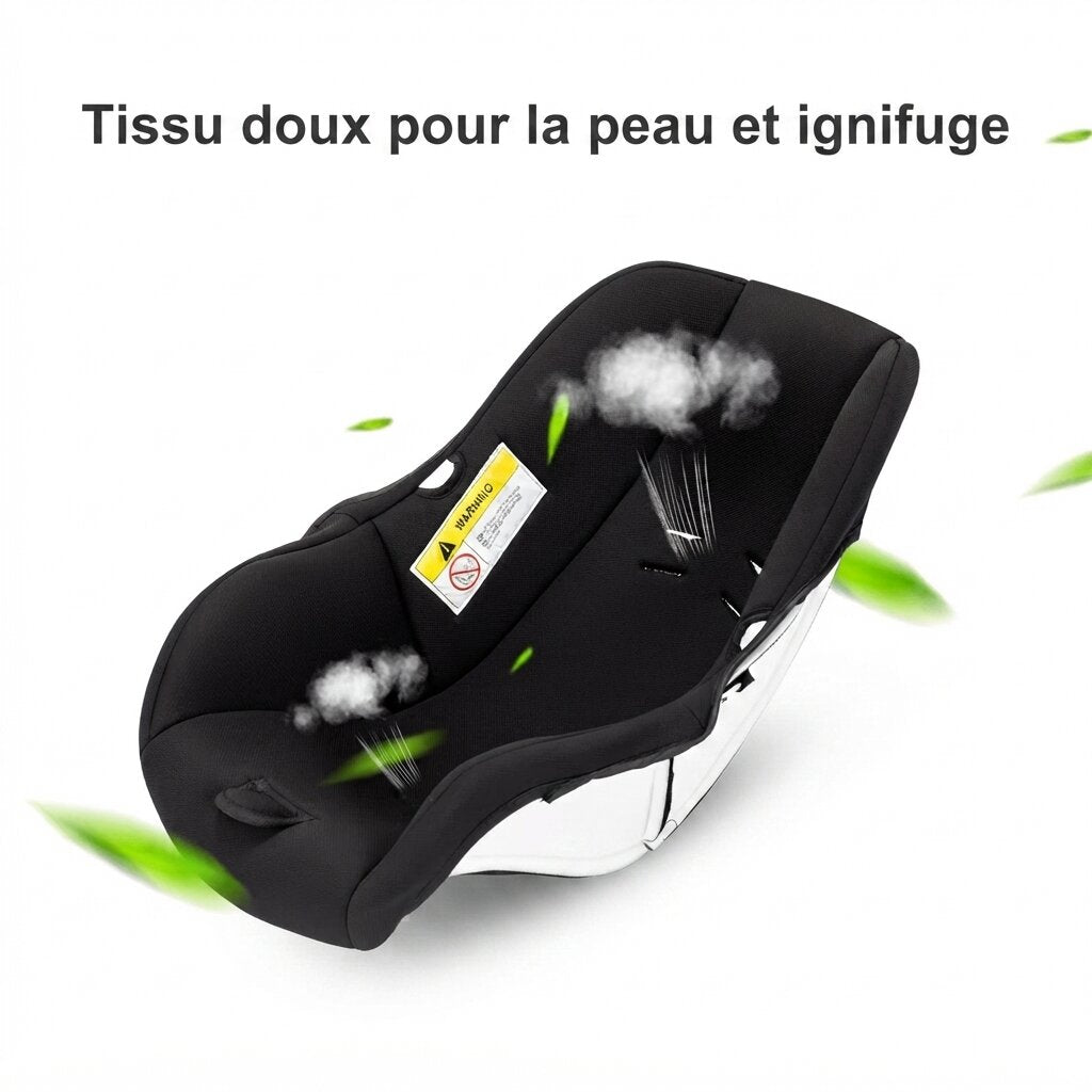 Siege auto du pack poussette 3 en 1, tissu doux pour la peau et ignifuge, circulation d'air optimale - Choupinoo