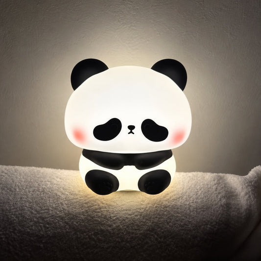 Petite veilleuse bébé Panda LED en silicone souple avec éclairage de nuit Choupinoo