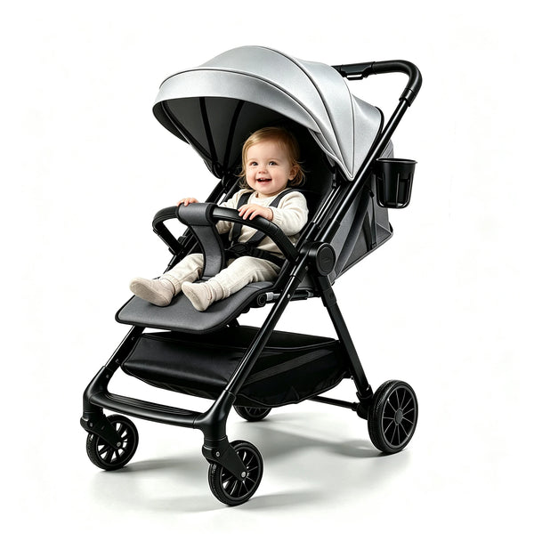 Poussette Bébé 2 en 1 Légère et Pliable pour Voyage