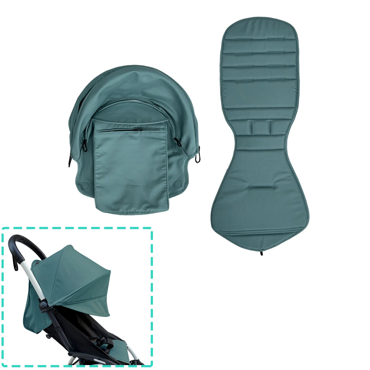Bleu lac Plus Couleur Kit Tissu de Rechange Poussette YOYO / YOYO2 Imperméable