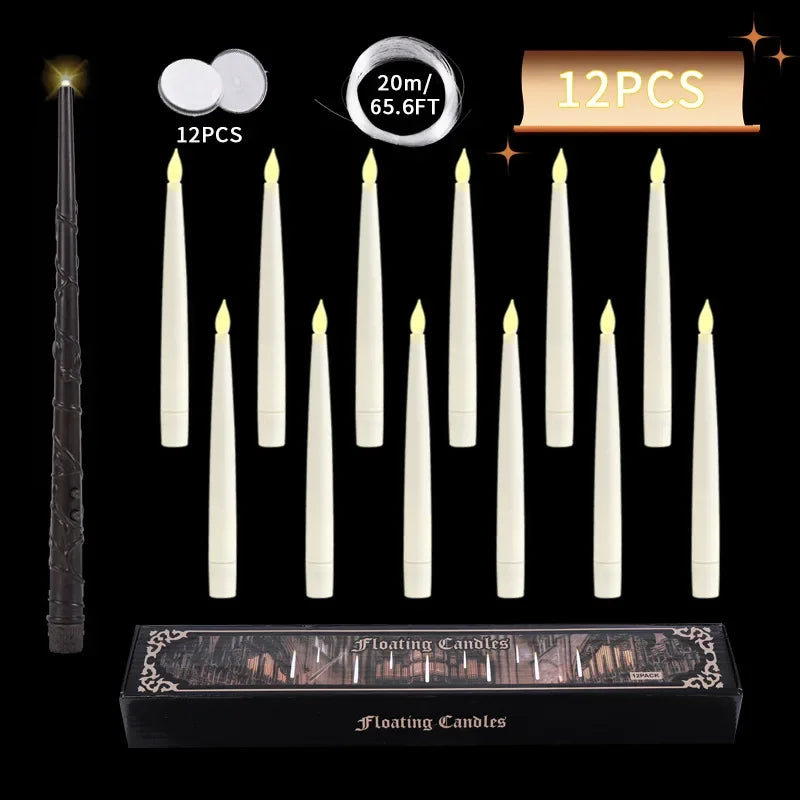 Bougies LED flottantes baguette magique