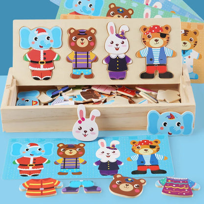 Puzzle Enfant dès 2 Ans en Bois Durable – Éveil et Complicité
