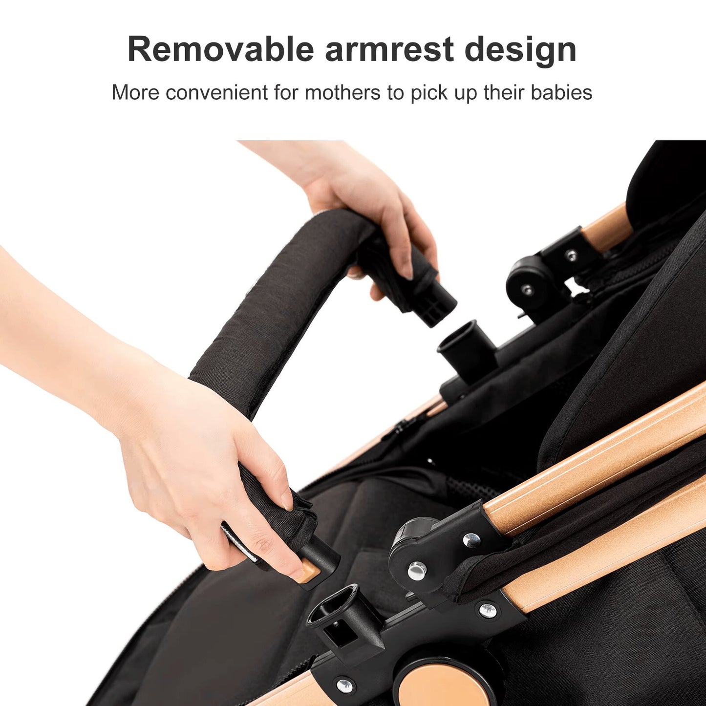 Poussette 3 en 1 Évolutive – Nacelle, Siège Réversible & Châssis Pliable
