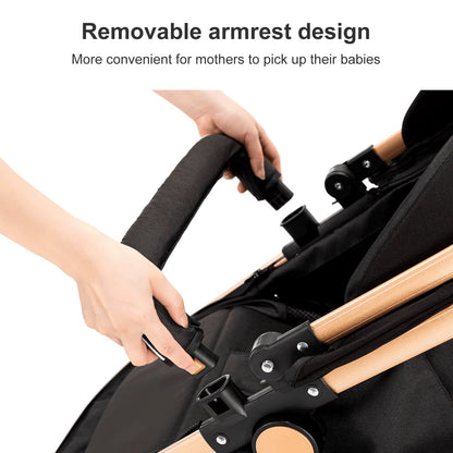 Poussette 3 en 1 Évolutive – Nacelle, Siège Réversible & Châssis Pliable