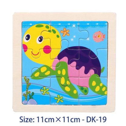 Puzzle bois Montessori 3 ans éducatif – motifs animaux et véhicules – idéal pour motricité fine et éveil sensoriel-canard