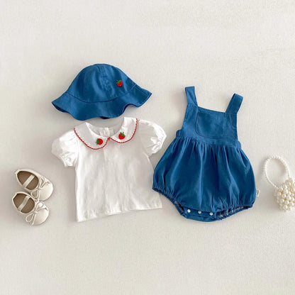 Ensemble Bébé Été Coton – Motif Fruits – 0 à 12 Mois