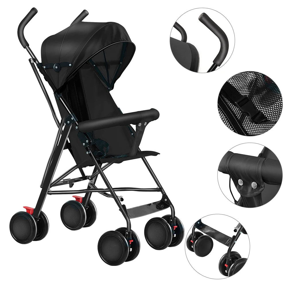 Poussette Canne Compacte Légère – Dossier Allongeable