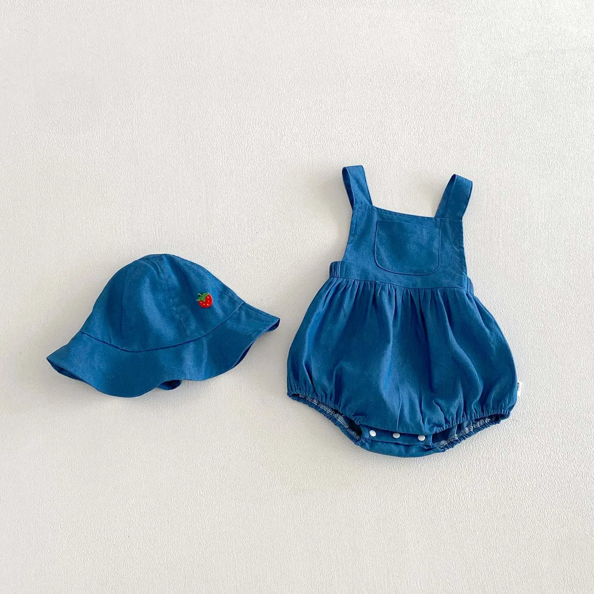 Ensemble Bébé Été Coton – Motif Fruits – 0 à 12 Mois