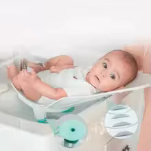 Transat de Bain Bébé pour Baignoire — Siège incliné sécurisé, ventouses antidérapantes