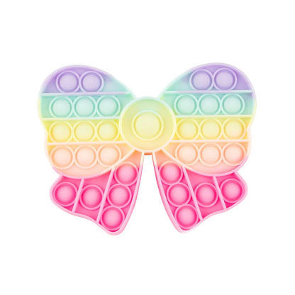 Jouet sensoriel en silicone arc-en-ciel Noeud