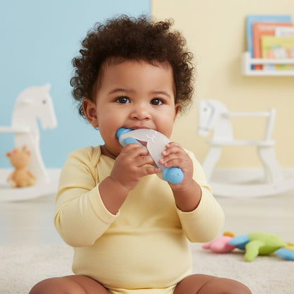 Anneau de Dentition Bébé Lapin – Silicone Doux, Sans BPA | Choupinoo - Choupinoo