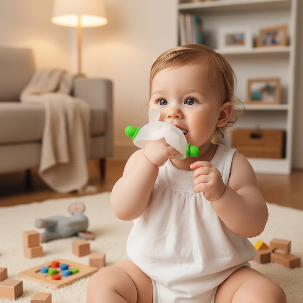 Anneau de Dentition Bébé Lapin – Silicone Doux, Sans BPA | Choupinoo - Choupinoo