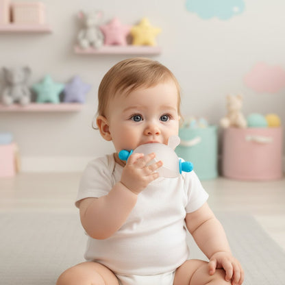 Anneau de Dentition Bébé Lapin – Silicone Doux, Sans BPA | Choupinoo - Choupinoo