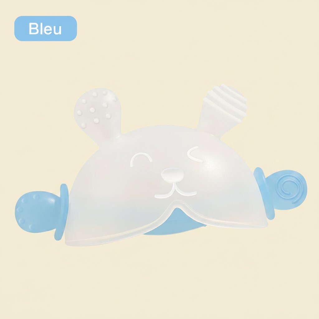 Anneau de Dentition Bébé Lapin – Silicone Doux, Sans BPA | Choupinoo - Choupinoo