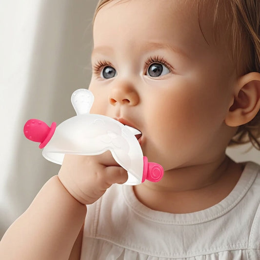 Anneau de Dentition Bébé Lapin – Silicone Doux, Sans BPA | Choupinoo - Choupinoo