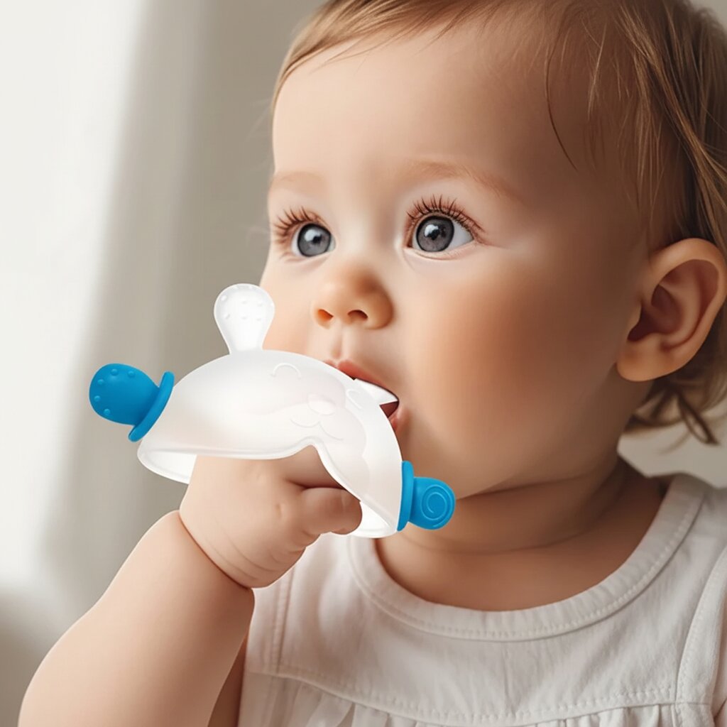 Anneau de Dentition Bébé Lapin – Silicone Doux, Sans BPA | Choupinoo - Choupinoo