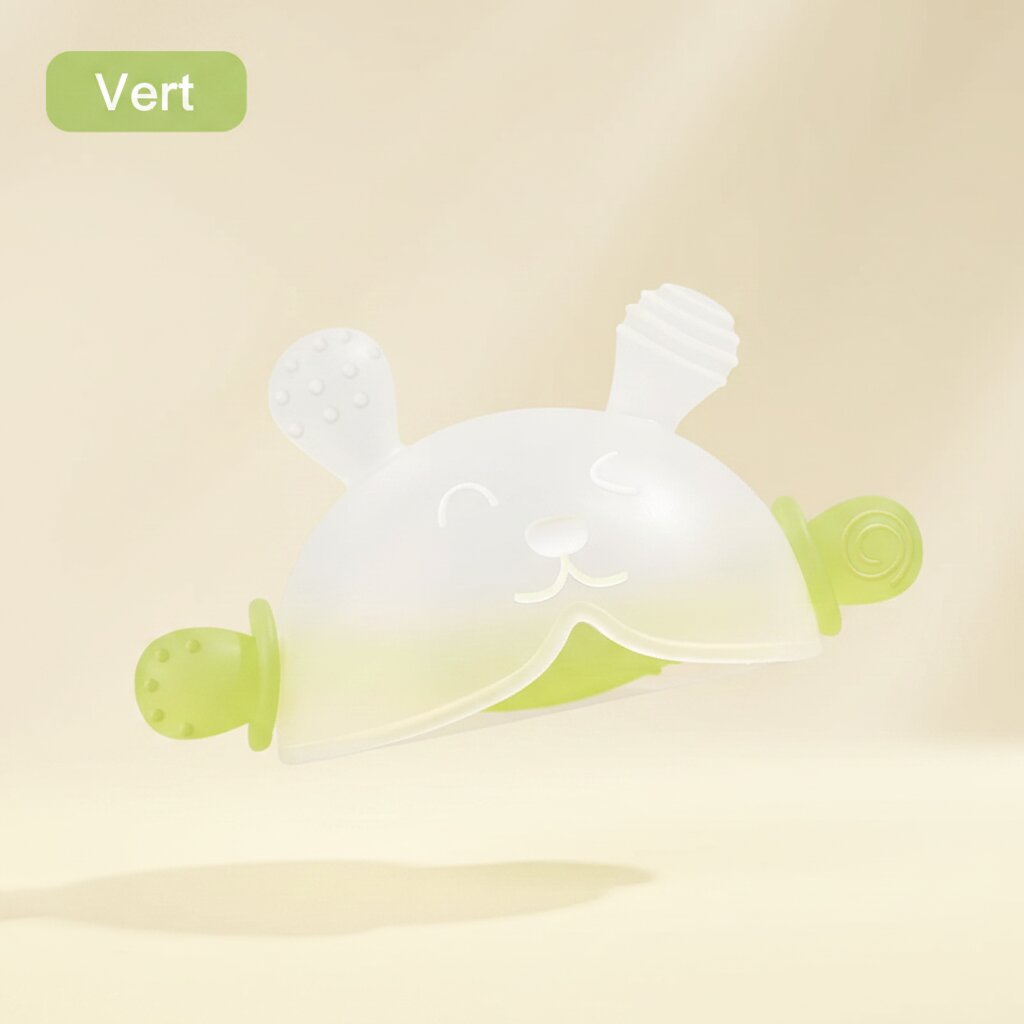 Anneau de Dentition Bébé Lapin – Silicone Doux, Sans BPA | Choupinoo - Choupinoo