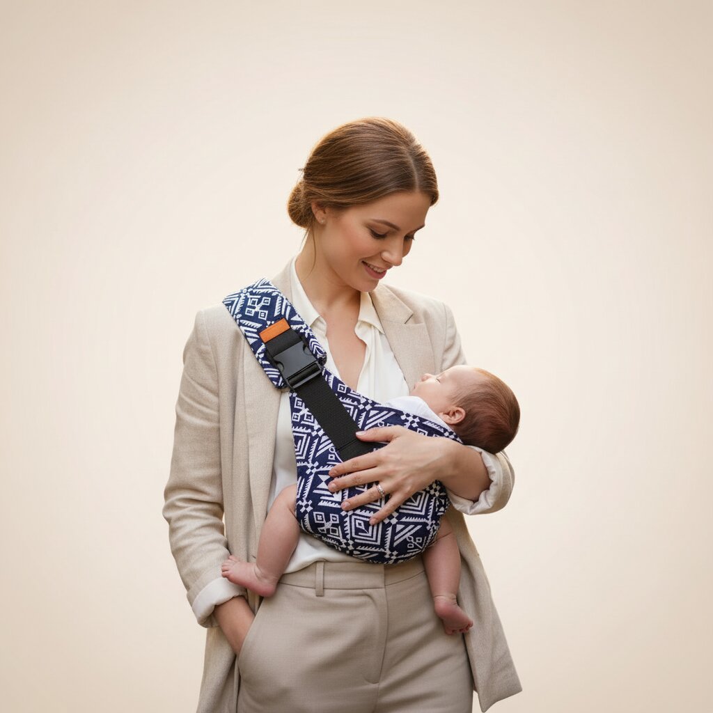 Porte - bébé Épaule Latéral en Coton Souple — Pliable, Léger, de 6 mois à 20 kg - Choupinoo