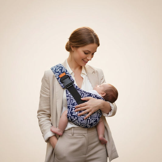 Porte - bébé Épaule Latéral en Coton Souple — Pliable, Léger, de 6 mois à 20 kg - Choupinoo