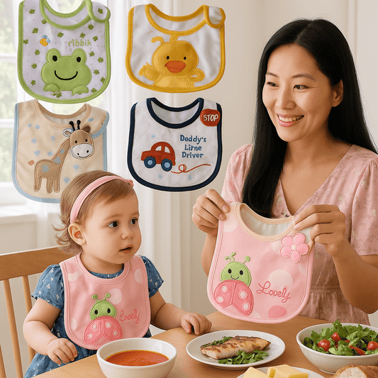 Bavoir bébé coton pour fille et garçon - Lot de 3 - Choupinoo